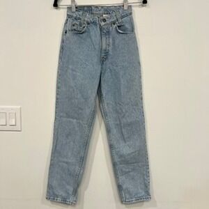 Levis Womens Orange Tab Vintage Jeans XS Blue Denim Mom Straight Cotton